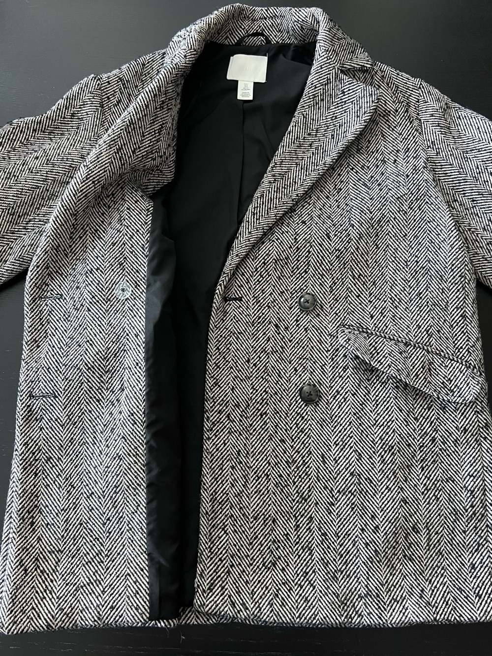Oversized Herringbone Coat